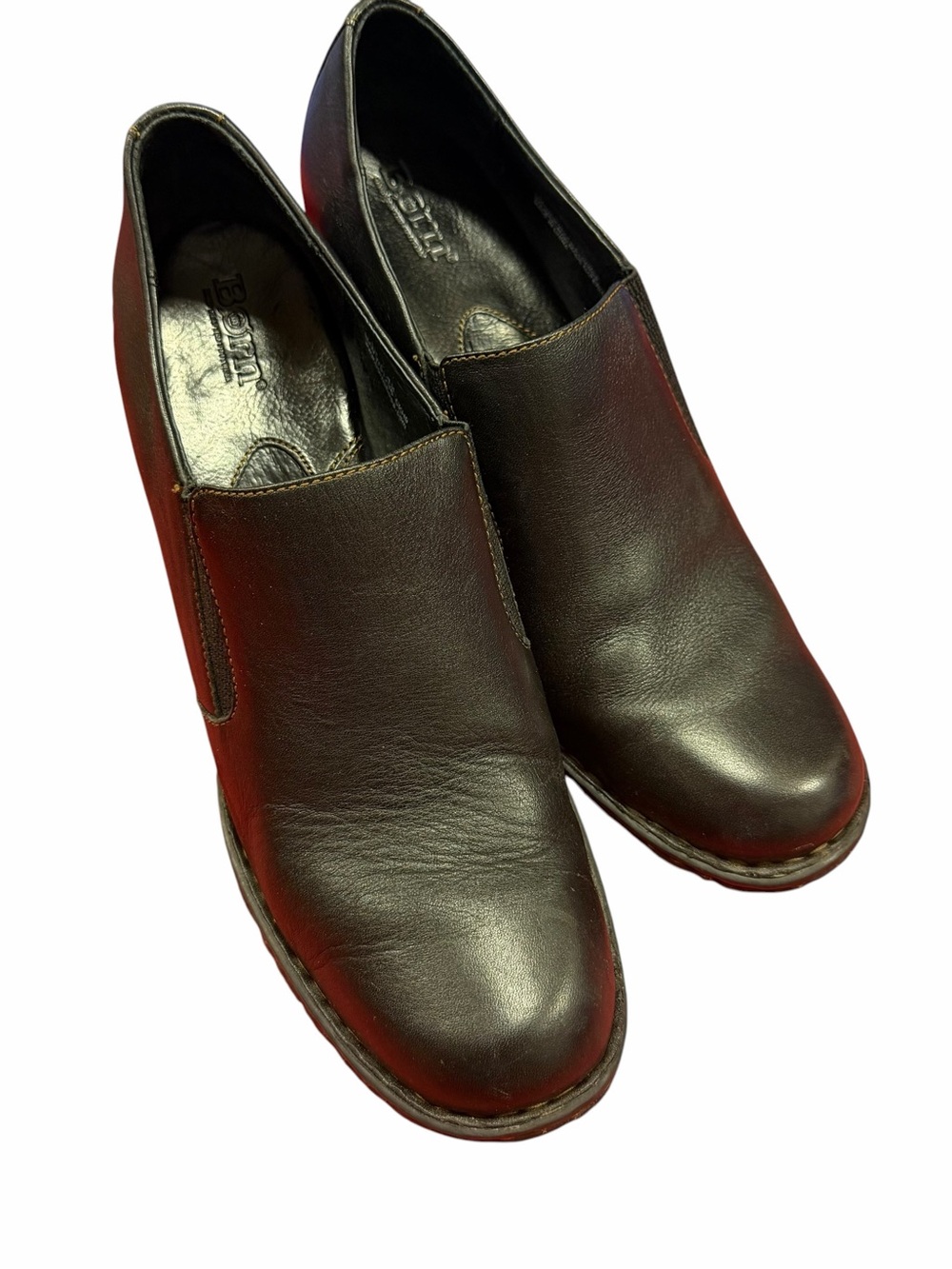Born Women's Leather Slip-On Mules - Black